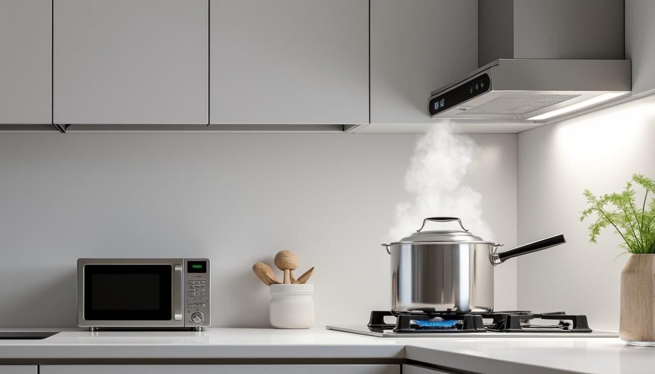 découvrez pourquoi le déviateur de vapeur est l'accessoire indispensable pour optimiser l'espace et la cuisson dans les petites cuisines.