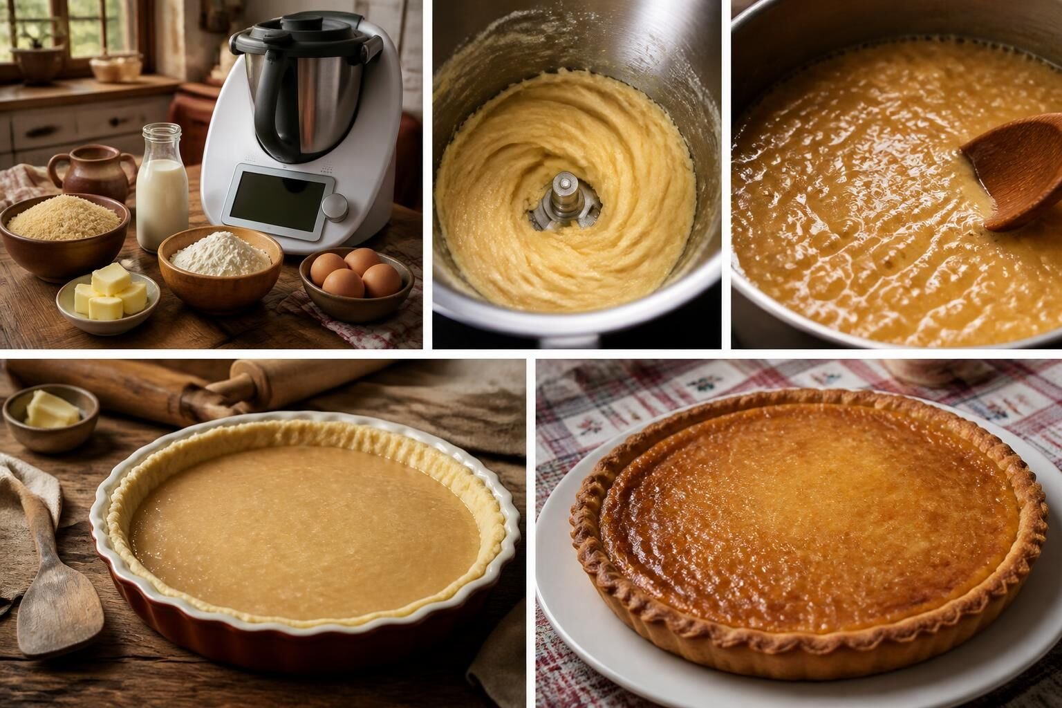 Découvrez la recette traditionnelle de tarte au sucre québécoise préparée facilement avec votre Thermomix pour un dessert moelleux et savoureux.